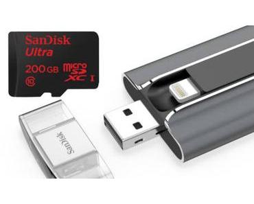 MWC: Sandisk bringt 200 GB-Micro-SD-Speicherkarte