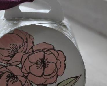 Blumige Grüße mit der Zierschachtel