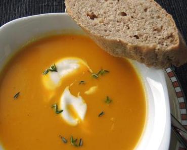 Karotten-Ingwer-Suppe nach New Yorker Art