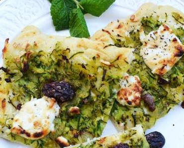 Mein südfranzösischer Traum! Zucchini-Pissaladière mit Ziegenkäse