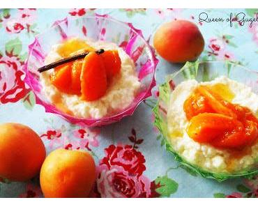 Zitrus Grießcreme mit Marillen Vanille Kompott oder.. gepimpter Grieskoch