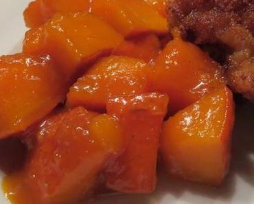 Karamellisierter Kürbis