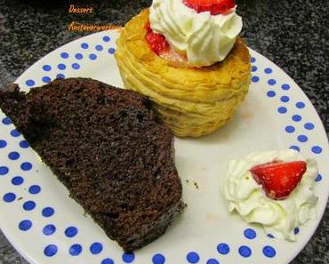 Dessert: Resteverwertung - Pastete mit Erdbeeren und Rahm