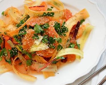 Bunte Karotten mit Cara Cara Orangen