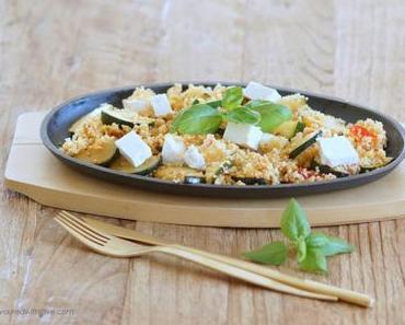 Couscous mit Zucchini und Feta / Couscous with Zucchini and Feta