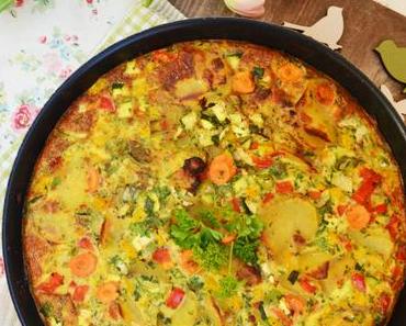 Spaniens Antwort auf das Omelette! Kartoffel-Gemüse-Tortilla