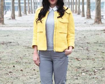 Gelb und Blau im Mustermix