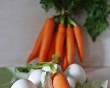 Osterhühner im Kressefeld