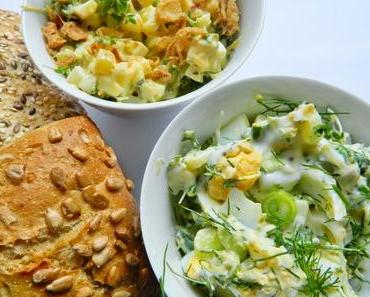 [REZEPT] ZWEIERLEI EIERSALATE  // Ostereier verwerten
