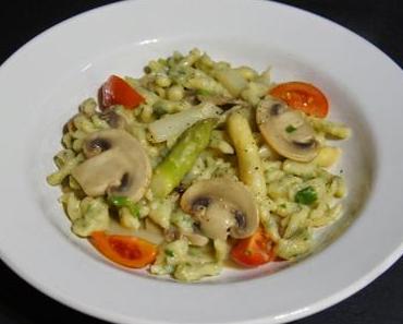Kräuterspätzle mit Spargel (2P)