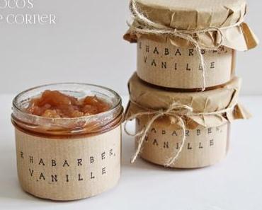 Rhabarber-Vanille Konfitüre - Frühling fürs Brötchen
