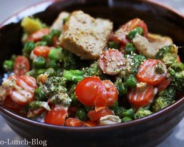 Rezept: Cremige Ingwer-Tofu-Gemüsepfanne