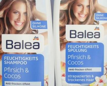 Balea Pfirsich & Cocos Feuchtigkeits Shampoo und Spülung