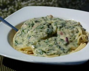 Rezept: Pasta mit Bärlauch-Sahne-Sauce