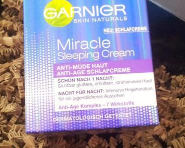 Mal wieder was neues...Miracle Sleeping Cream von Garnier