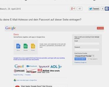 Googles Browser-Passwortschutz immer wieder unterlaufen