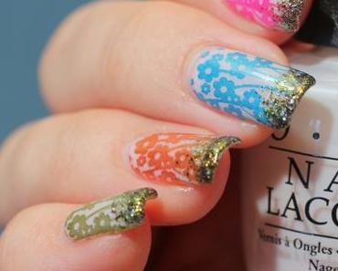 Spring Meadow Mani feat. Born Pretty Store Stamping Plate