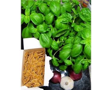 ganz fix: Nudeln mit Basilikum