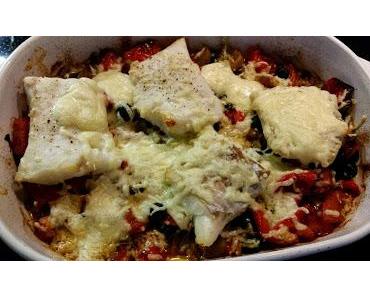 Fischfilet auf Gemüse