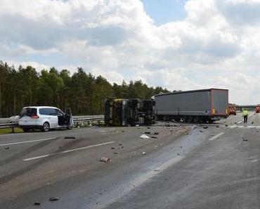 Unfall A7 – Lkw-Fahrer tödlich verletzt