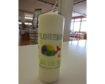 Individuelle Taufkerze