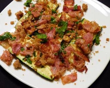 Zucchini mit Speck-Gremolata