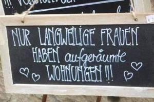 Das mit der Ordnung