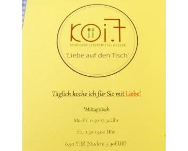 aufgegabelt isst auswärts, Teil 2: KOi.7, Schloßgasse 5 in Weimar 🍴🍴🍴